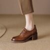 Buy CHIKO Jeneleah Round Toe Block Heels Oxfords Shoes online shopping cheap