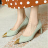 Buy CHIKO Jenika Pointy Toe Chunky Heels Pumps Shoes online shopping cheap