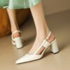 Buy CHIKO Jerika Square Toe Block Heels Slingback Shoes online shopping cheap