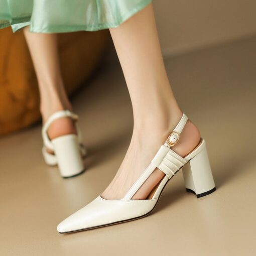 Buy CHIKO Jerika Square Toe Block Heels Slingback Shoes online shopping cheap