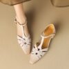 Buy CHIKO Jerrica Square Toe Block Heels T-Strap Shoes online shopping cheap