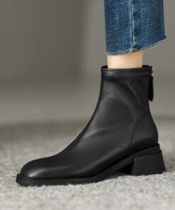 CHIKO Jerusalen Round Toe Block Heels Ankle Boots