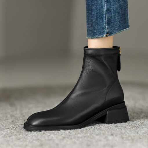 Buy CHIKO Jerusalen Round Toe Block Heels Ankle Boots online shopping cheap