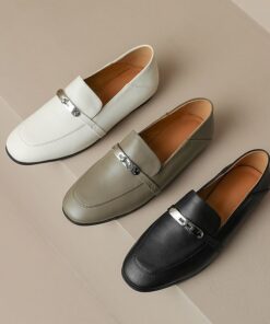 CHIKO Jesusa Round Toe Block Heels Loafers Shoes