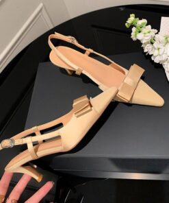CHIKO Joelynn Pointy Toe Kitten Heels Slingback Shoes