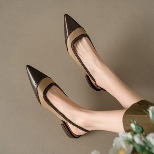Buy CHIKO Johnisha Pointy Toe Block Heels Slingback Shoes online shopping cheap