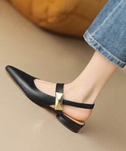 CHIKO Johnnessa Pointy Toe Block Heels Slingback Shoes