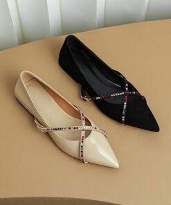 CHIKO Jokia Pointy Toe Block Heels Mary Jane Shoes