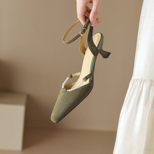 Buy CHIKO Jonnie Square Toe Kitten Heels Slingback Shoes online shopping cheap