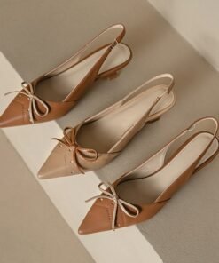 CHIKO Joyanne Pointy Toe Kitten Heels Slingback Shoes