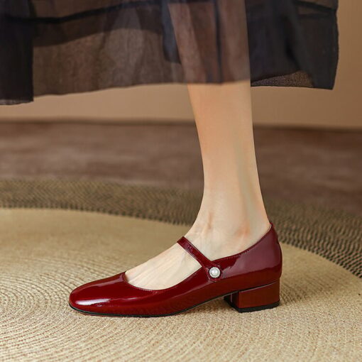 Buy CHIKO Julia Round Toe Block Heels Mary Jane Shoes online shopping cheap