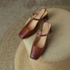 Buy CHIKO Julieann Square Toe Block Heels Slingback Shoes online shopping cheap