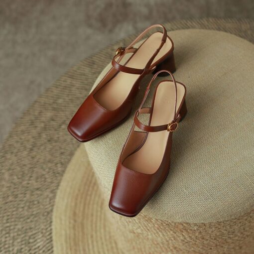 Buy CHIKO Julieann Square Toe Block Heels Slingback Shoes online shopping cheap