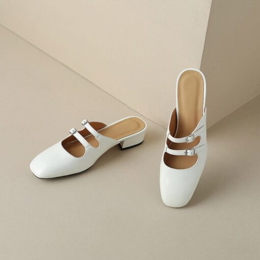 Buy CHIKO Kacey Square Toe Block Heels Clogs/Mules Shoes online shopping cheap