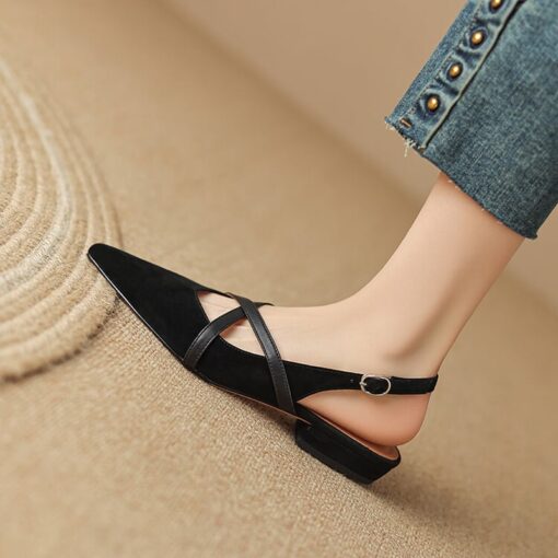 Buy CHIKO Kailee Pointy Toe Block Heels Slingback Shoes online shopping cheap
