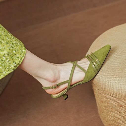 Buy CHIKO Kaili Square Toe Kitten Heels Slingback Shoes online shopping cheap