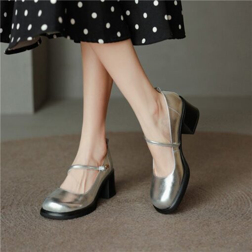 Buy CHIKO Kaisa Round Toe Block Heels Mary Jane Shoes online shopping cheap