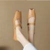 Buy CHIKO Kaisha Square Toe Block Heels Mary Jane Shoes online shopping cheap