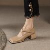 Buy CHIKO Kalei Square Toe Block Heels Mary Jane Shoes online shopping cheap