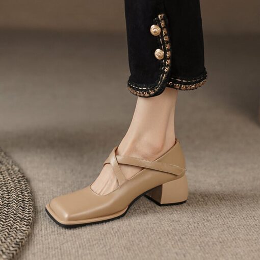 Buy CHIKO Kalei Square Toe Block Heels Mary Jane Shoes online shopping cheap