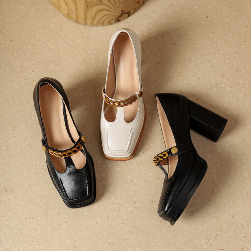 Buy CHIKO Kaleigh Square Toe Block Heels Pumps Shoes online shopping cheap