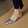Buy CHIKO Kalley Pointy Toe Block Heels Slingback Shoes online shopping cheap