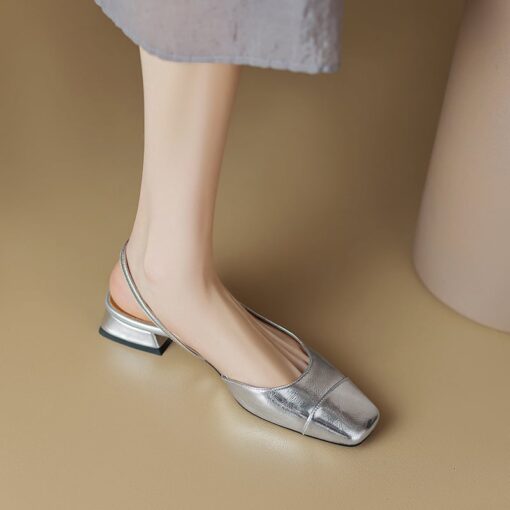 Buy CHIKO Kaly Square Toe Block Heels Slingback Shoes online shopping cheap