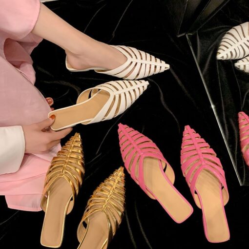Buy CHIKO Kandice Pointy Toe Block Heels Clogs/Mules Shoes online shopping cheap