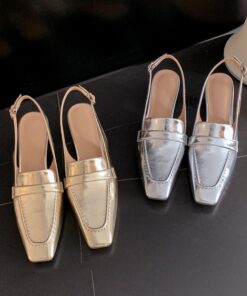 CHIKO Karen Square Toe Kitten Heels Slingback Shoes