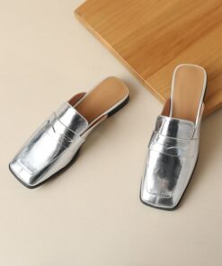 CHIKO Kariann Square Toe Block Heels Loafer Flats