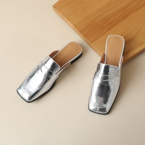 Buy CHIKO Kariann Square Toe Block Heels Loafer Flats online shopping cheap