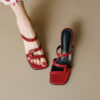 Buy CHIKO Karlie Open Toe Chunky Heels Slides Sandals online shopping cheap