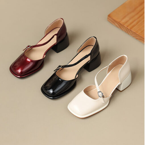 Buy CHIKO Kayanna Square Toe Block Heels Pumps Shoes online shopping cheap