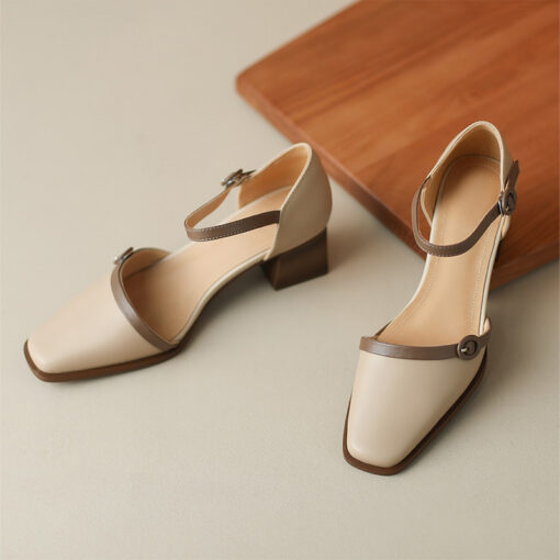 Buy CHIKO Kaydee Square Toe Block Heels Pumps Shoes online shopping cheap