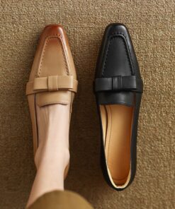CHIKO Keasha Square Toe Block Heels Loafers Shoes