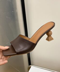 CHIKO Kecia Open Toe Block Heels Slides Sandals