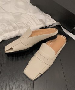 CHIKO Keiana Square Toe Block Heels Clogs/Mules Shoes
