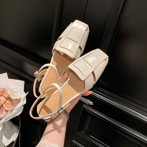Buy CHIKO Kenisha Square Toe Block Heels Flats Sandals online shopping cheap