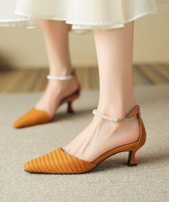 CHIKO Kenyata Square Toe Kitten Heels Pumps Shoes