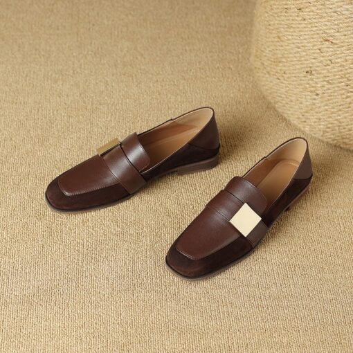 Buy CHIKO Kesi Square Toe Block Heels Loafer Flats online shopping cheap