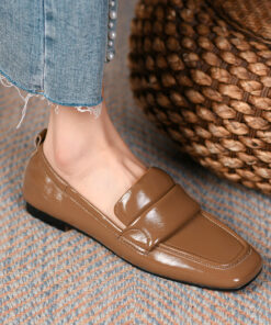 CHIKO Kohana Square Toe Block Heels Loafers Shoes