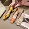 Buy CHIKO Kolleen Square Toe Block Heels Pumps Shoes online shopping cheap