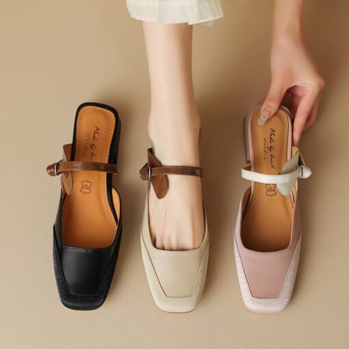 Buy CHIKO Krystal Square Toe Block Heels Clogs/Mules Shoes online shopping cheap