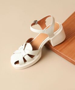 CHIKO Ladaisha Round Toe Block Heels Platforms Sandals