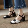 Buy CHIKO Lajuliette Square Toe Block Heels Slingback Shoes online shopping cheap