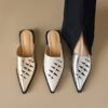 Buy CHIKO Lakaya Pointy Toe Block Heels Clogs/Mules Shoes online shopping cheap