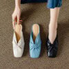 Buy CHIKO Laketa Square Toe Block Heels Clogs/Mules Shoes online shopping cheap