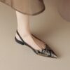 Buy CHIKO Lakiesha Pointy Toe Block Heels Slingback Shoes online shopping cheap