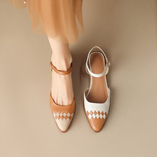 Buy CHIKO Lakisha Pointy Toe Block Heels Slingback Shoes online shopping cheap