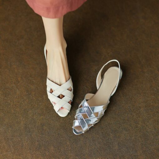 Buy CHIKO Lakyn Peep Toe Block Heels Flats Sandals online shopping cheap
